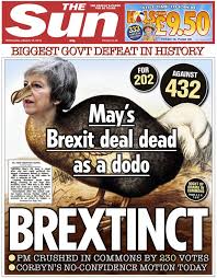 Your source for baltimore breaking news, sports, business, entertainment, weather and traffic Mps Lose Brexit The Newspaper Front Pages Slam May