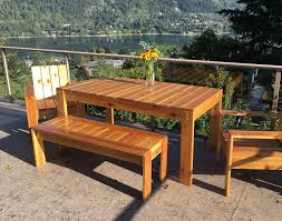 How to build a diy modern outdoor sofa with minimal tools from attractive cedar boards. Simple Outdoor Dining Bench Ana White