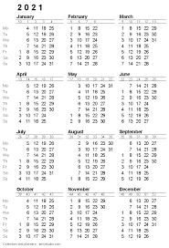 Free printable 2021 yearly calendar with week numbers preview. Free Printable Calendars And Planners 2021 2022 And 2023