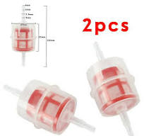 2pcs Diesel Fuel Filter Inline 6mm 8mm Pipe Hose Universal Car Motorcycle