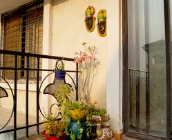 Another simple way is to hang a curtain. Design Decor Disha An Indian Design Decor Blog Indian Balcony Garden Decor