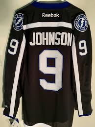 details about reebok premier nhl jersey tampa bay lightning tyler johnson black sz xl