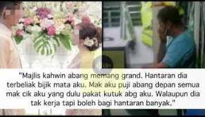 Ia bermaksud pakaian serba satu dari hujung kaki. Hantaran Isteri Rm 15k Serba Satu Tapi Rupanya Kerja Rumah Langsung Tak Tahu Buat