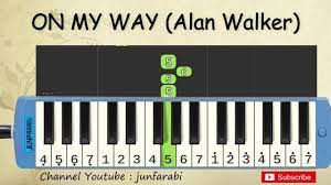 Not Pianika On My Way Alan Walker Pubg Tutorial Belajar Pianika Youtube Alan Walker Pianika Lagu