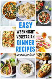 The Ultimate List Of Weeknight Vegetarian Dinner Recipes Rhubarbarians Easy Vegetarian Dinner Vegetarian Recipes Dinner Vegetarian Recipes Easy