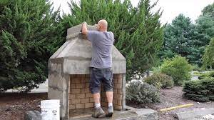 You can choose stones that resemble the local rocks in your when you build a fireplace outside to double as a kitchen area, be sure you have plenty of nearby counter space and a. Outdoor Fireplace Kits Masonry Fireplace Stone Fireplace