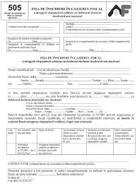 Deobicei se foloseste in cazul numirii de noi reprezentanti fiscali ai societatii, sau cooptarea unor asociati noi, sau in unele cazuri pentru companiile care participa la licitatii publice. Ordinul Nr 2696 2011 Privind Aprobarea Modelului È™i ConÈ›inutului Formularisticii Necesare Pentru Solicitarea È™i Comunicarea Datelor Inscrise In Cazierul Fiscal Modul De Organizare Gestionare È™i Acces La InformaÈ›iile Din Cazierul Fiscal Lege5 Ro