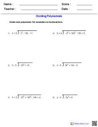 Divide each of the polynomials using long division. 20 Math 3 Polynomials Ideas Polynomials Algebra Math