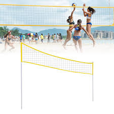 Get out there and put your backyard volleyball net to some use this. Outdoor Folding Adjustable Volleyball Badminton Tennis Net With Stand Pole Shopee Philippines