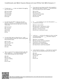 Article created 20 days ago. 904 Conditionals And Wish Clauses Advanced Level Mcqs Test With Answers 3 Multiple Choice