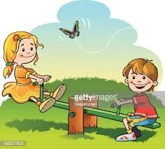 Copying your image and using ctrl+v or cmd+v will allow you to do this. Boy And Girl Having Fun Riding Seesaw Clipart Image
