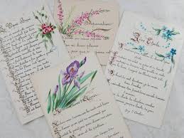 4 French Hand Painted Postcards Antique French Postcards Etsy French Postcard Watercolor Postcard Hand Painted