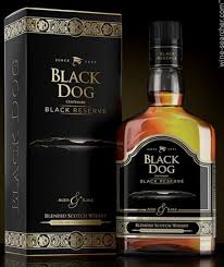 black dog black reserve blended scotch whisky scotland