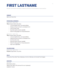 Resume for teenager first job template. 5 Google Docs Resume Templates And How To Use Them The Muse