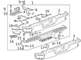 Bumper Components Rear For 2016 Chevrolet Silverado 1500 Gm Parts Online
