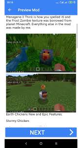 The textures for the bronzed and skewbald chicken were borrowed from the bedrock earth mod by menagerie (i think is how you spelled it) and the frost zombie texture was borrowed from planet minecraft. Earth Chickens Mod For Mcpe For Android Apk Download