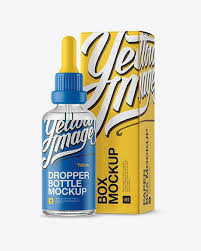 Clear Glass Dropper Bottle Box Mockup In Bottle Mockups On Yellow Images Object Mockups Mockup Free Psd Glass Dropper Bottles Free Psd Mockups Templates