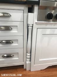 Stovetop, oven furniture and washing machine (25 inch, clear) 4.0 out of 5 stars. Adding Decorative Legs To Cooktop Cabinet Sawdust Girl