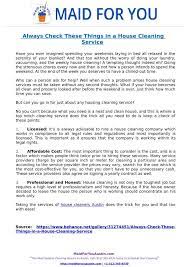 Always Check These Things In A House Cleaning Service Clean House House Cleaning Company House Cleaning Services