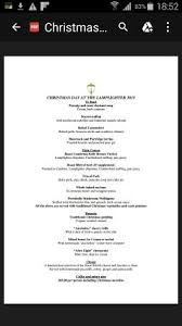 Guest house the lamplighter dining ~ rooms is ideally located on high street in windermere in 271 m from the centre. Christmas Day Menu 2015 Picture Of The Lamplighter Dining Rooms Windermere Tripadvisor