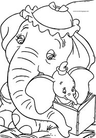 Dumbo Jumbo Reading Book Coloring Pages In 2020 Elephant Coloring Page Disney Coloring Pages Free Disney Coloring Pages