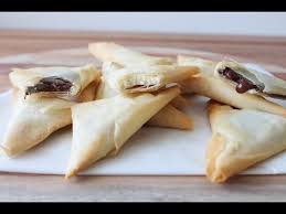 Unroll phyllo sheets and cover with a lightly damp dish towel. How To Make Filo Chocolate Triangles By One Kitchen Episode 241 Youtube