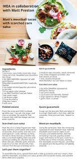 Ikea X Matt Preston Quick Guacamole Salsa Ingredients Australia Food