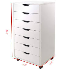 This file cabinet comes ready to assemble and features a durable steel frame with a decorative mirror. Wood Filing Cabinet Mobile Storage Cabinet For Closet Office White Color Anti Tilt Structure 7 Drawer Overstock 32398011