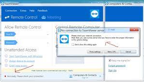 Teamviewer has had 7 updates. Not Ready Please Check Your Connection Proxy Teamviewer Support