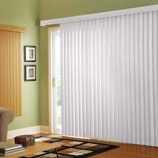 Most doors don't have they are available in a wide range of fabrics and some coordinate with roller shades (see links below). Vertical Blinds Murano Shades