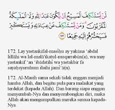 Bunyi surat an nisa ayat 136 dan arti terjemahannya. Tajwid Surat An Nisa Ayat 172 Masrozak Dot Com
