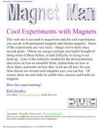 They don't engage the students.i love idea of making interactive anchor charts. Magnet Man Cool Experiments With Magnets