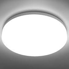 Amazon Com Le Flush Mount Ceiling Light Fixture Waterproof Led Ceiling Light For Bathroom Porch 5000k Daylight 15w 100w Equivalent 1250lm Ceiling Lamp For Kitchen Bedroom Living Room Hallway Non Dimmable Home Improvement