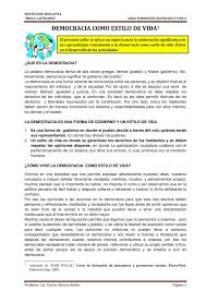 La gente dice, la democracia es el gobierno del pueblo (incluso etimológicamente, demos, krao), es decir, manda el pueblo, y se. Calameo Democracia Como Estilo De Vida