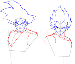 Drawing gogeta godly aura of the ultimate fusion warrior from dragon ball square size: Dargoart Drawing Of Gogeta How To Draw Goku In A Few Quick Steps Easy Drawing Tutorials The Fused Form Of Goku And Vegeta After Performing The Fusion Dance Properly