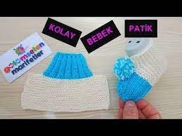Iki Sis Ile Bebek Patik Yapimi Iki Sisle Patik Modelleri Yapilisi Bebek Patik Modelleri Youtube Patikler Bebek Patik Bebek