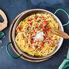 Spaghetti Mit Krabben Rezept Rezepte Lebensmittel Essen Lachs Rezept