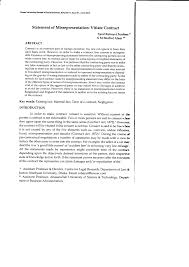 Check spelling or type a new query. Pdf Statement Of Misrepresentation Vitiate Contract