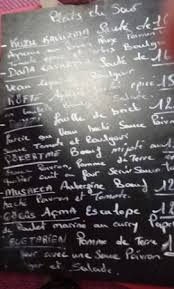 Menu Picture Of La Maison Turque Rouen Tripadvisor