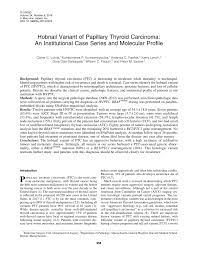 Check spelling or type a new query. Pdf Nuclear Receptor Expression In Human Differentiated Thyroid Tumors