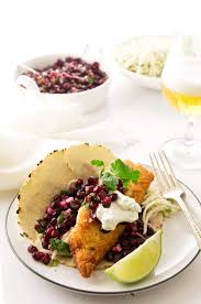 Remove fish onto plate then flake into large pieces. Fish Tacos With Pomegranate Salsa Savor The Best