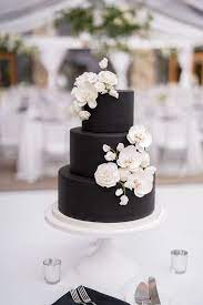 A Summertime Black And White Wedding In Park City Utah Bride Groom Wedding Cake Decorations Black And White Wedding Cake White Wedding Cakes