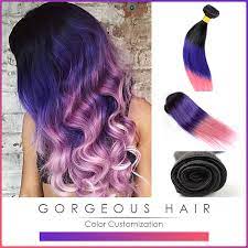 The best ombré hair color ideas for blonde, brown, black, and even purple, platinum, and red hair. New Arrival Ombre Color Purple Weave Three Tone Virgin Peruvian Ombre Straight Hair Ombre Hair Extensions 3 Pcs Free Shipping Hair Curlers For Short Hair Hair Clip Hairhair Color For Grey Hair Aliexpress