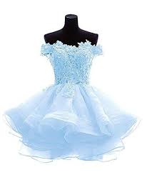 Angela Women S Off The Shoulder Organza Short Prom Homeco Https Www Amazon Com Dp Quinceanera Dresses Short Cute Short Prom Dresses Sweet 16 Dresses Short