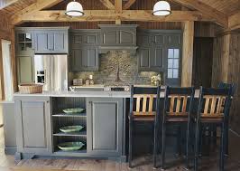 Rustic grey and white kitchen table&chairs setsubun 2021. Gray Works Beautifully In The Rustic Kitchen As Well Design Southport Cabinet Company Decoist Rustic Kitchen Cabinets Cabin Kitchens Rustic Kitchen