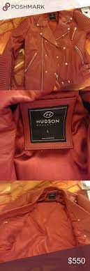 Mens Authentic Hudson Leather Jacket Mike Jackson All Red Leather Jacket Only Been Worn Once Out Of The Store Huds Leather Jacket Jackets Red Leather Jacket