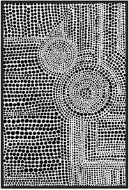 Black And White With Pop Of Color Art Australia Jonathan Bass Studio Clustered Dots A Decorative Framed Hand Embellished Canvas Art Graphic Art Print Aboriginal Art