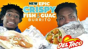 Check spelling or type a new query. Del Taco S New Epic Crispy Fish And Guac Burrito Youtube