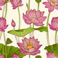 ✓ free for commercial use ✓ high quality images. Vector Seamless Pattern Lotus Flowers Royalty Free Cliparts Vectors And Stock Illustration Image 43470103