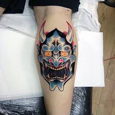 Top 103 Hannya Mask Tattoo Ideas 2020 Inspiration Guide Hannya Mask Tattoo Leg Tattoos Mask Tattoo